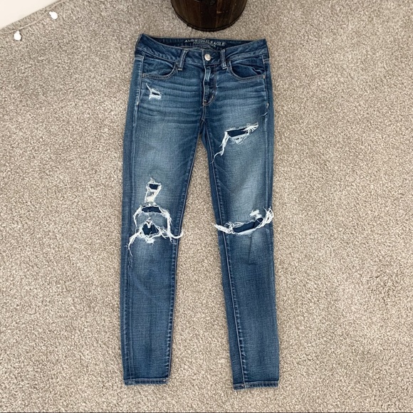 American Eagle Distressed Skinny Jeans - Picture 1 of 4